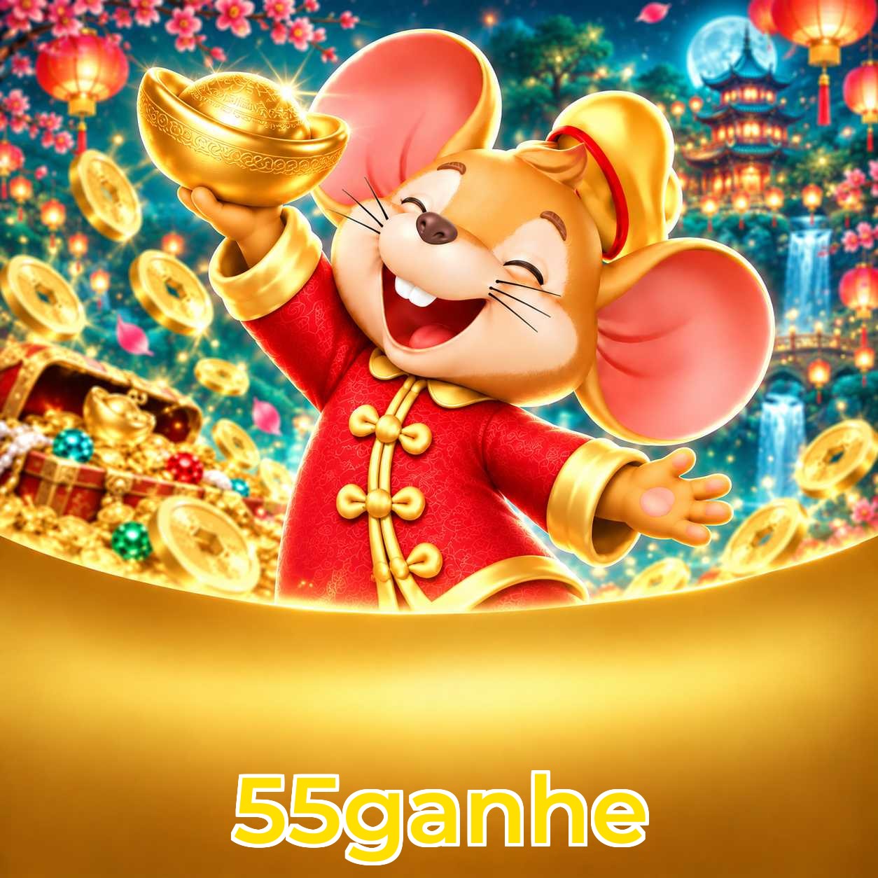 Loterias online da 55ganhe com Mega-Sena e pagamento via PIX